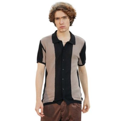 Men's Panel-Knit Slim-Fit Shirt
