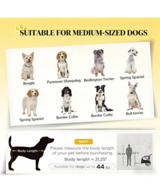 Dog Stroller Bicycle Carrier with 2 Wheels in Black