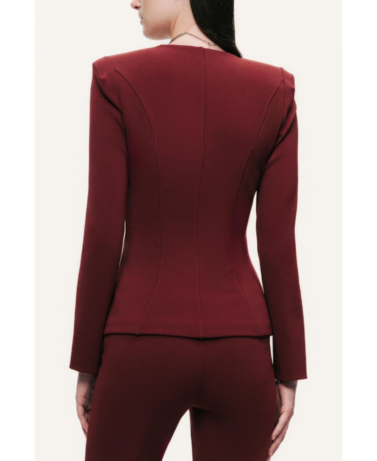 Nocturne Women's Zip-Front Structured Top