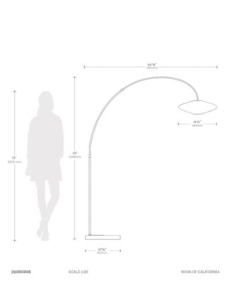 Roswell One Light Arc 68" Floor Lamp