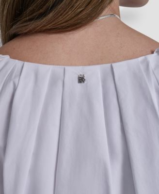 Women's V-Neck Pull-On Bubble Top