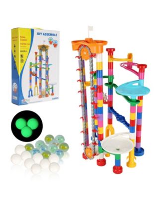 Marble Run Set, 230-Piece STEM Building Track with Motorized Elevator and Marbles