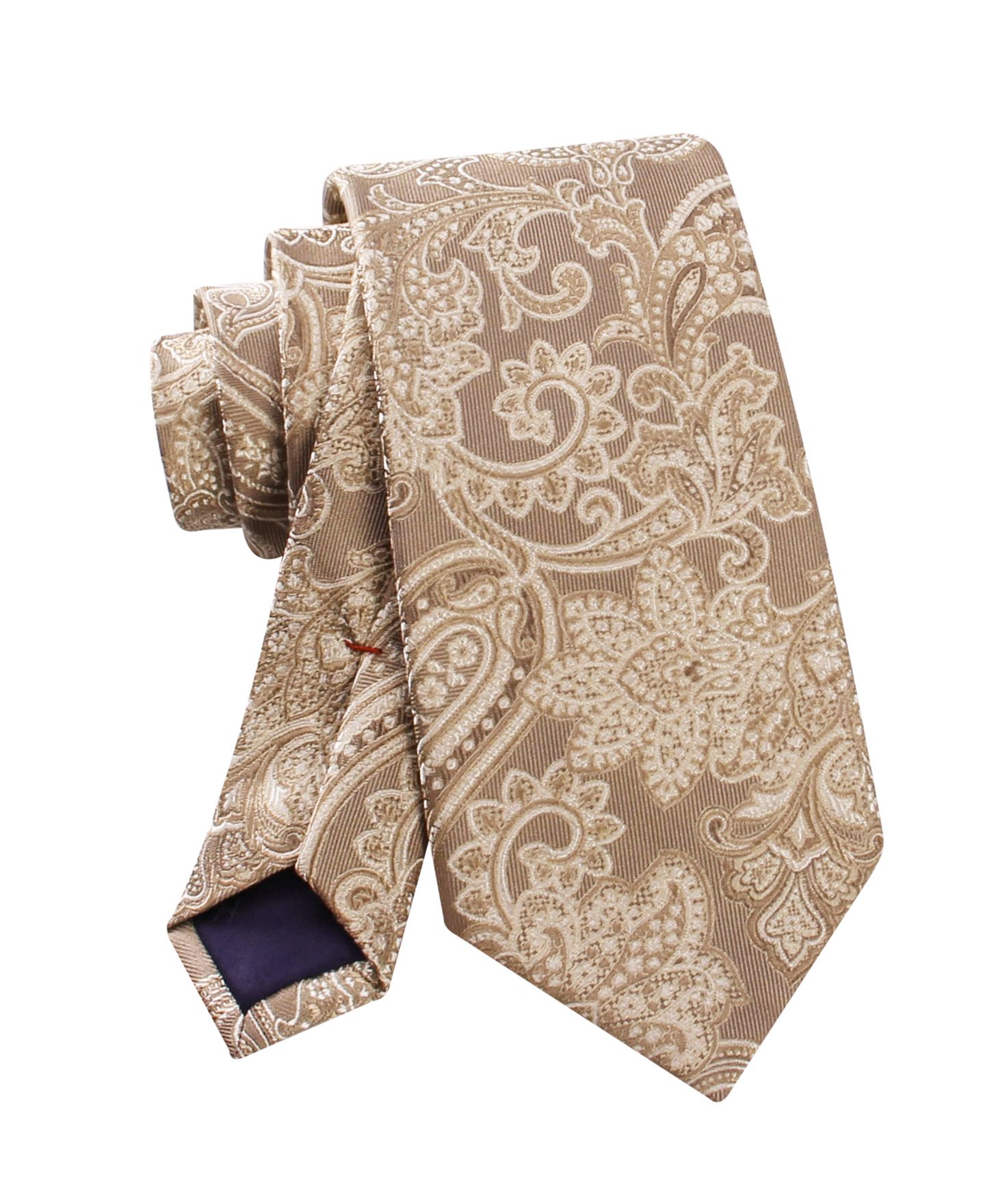 Мужской галстук Tommy Hilfiger Victoria Paisley Tie, цвет: Серо-коричневый — фото 4