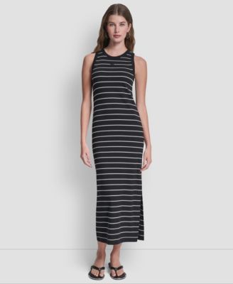 Women's Side-Slit Tank Midi Dress