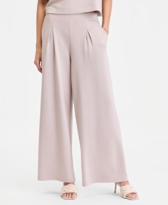 Women's Pleat-Front Wide-Leg Sweatpants
