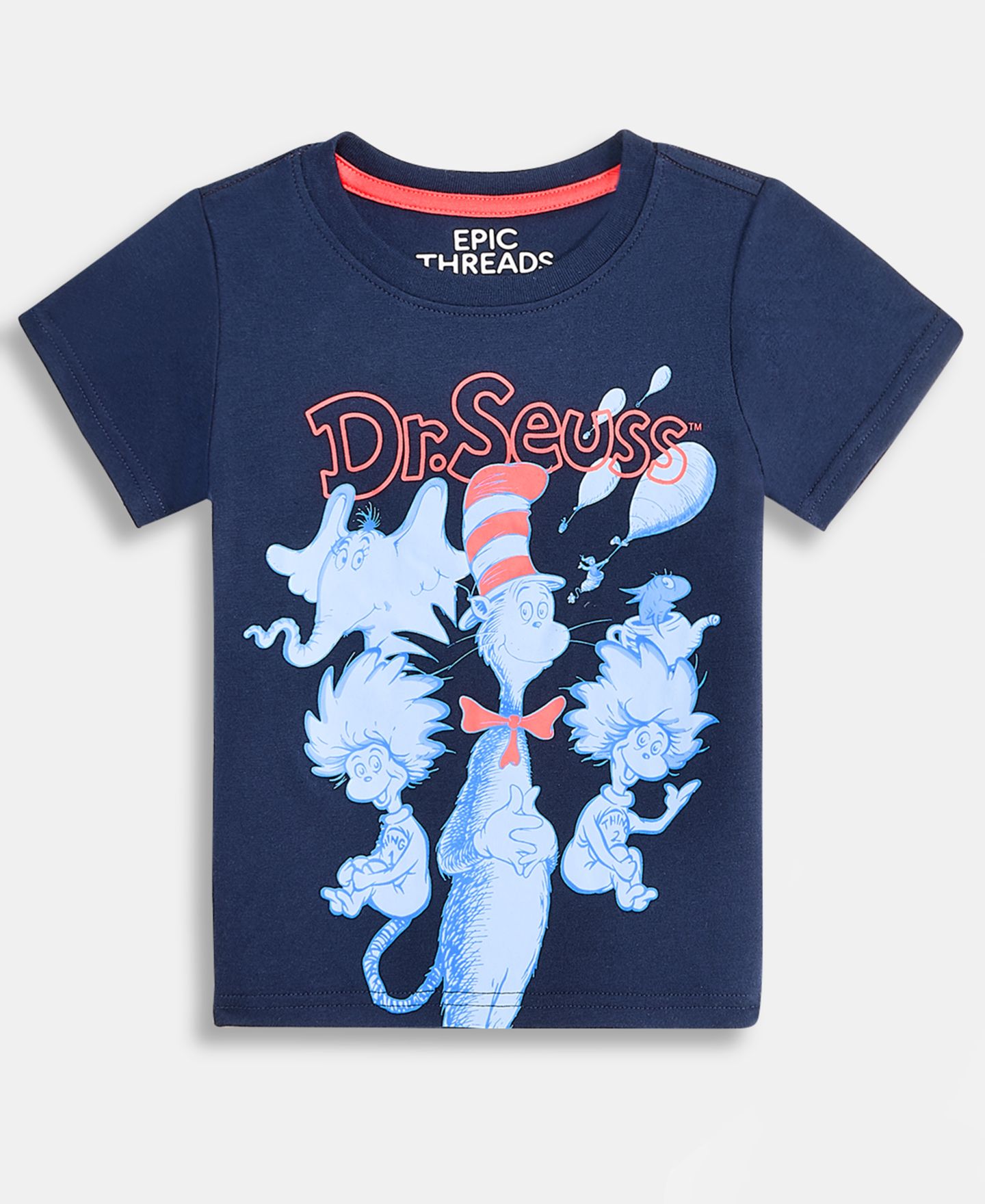 Футболка Epic Threads Dr. Seuss Cat In The Hat T-Shirt для мальчиков-малышей, цвет: Тёмно-синий — фото 2