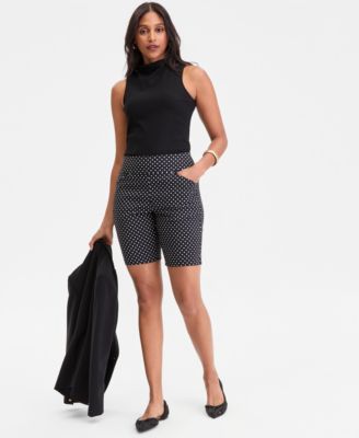 Women's Printed Pull-On Bermuda Shorts