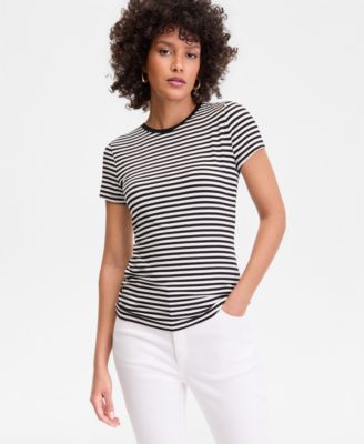 Women's Short-Sleeve Striped T-Shirt