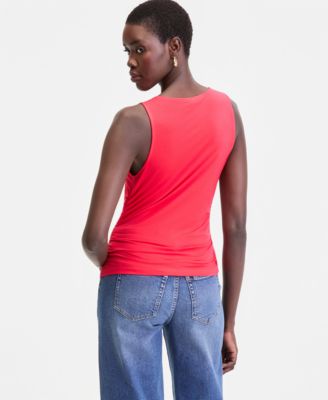 Women's Luxe-Layering Jersey Ruched Tank