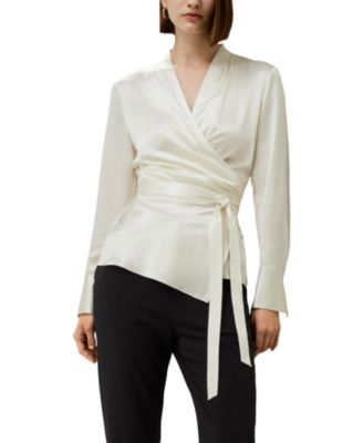 Women's Silk Wrap Blouse