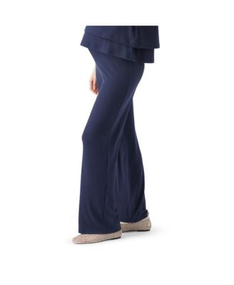 Maternity Ripe Cindy Rib Pant Navy
