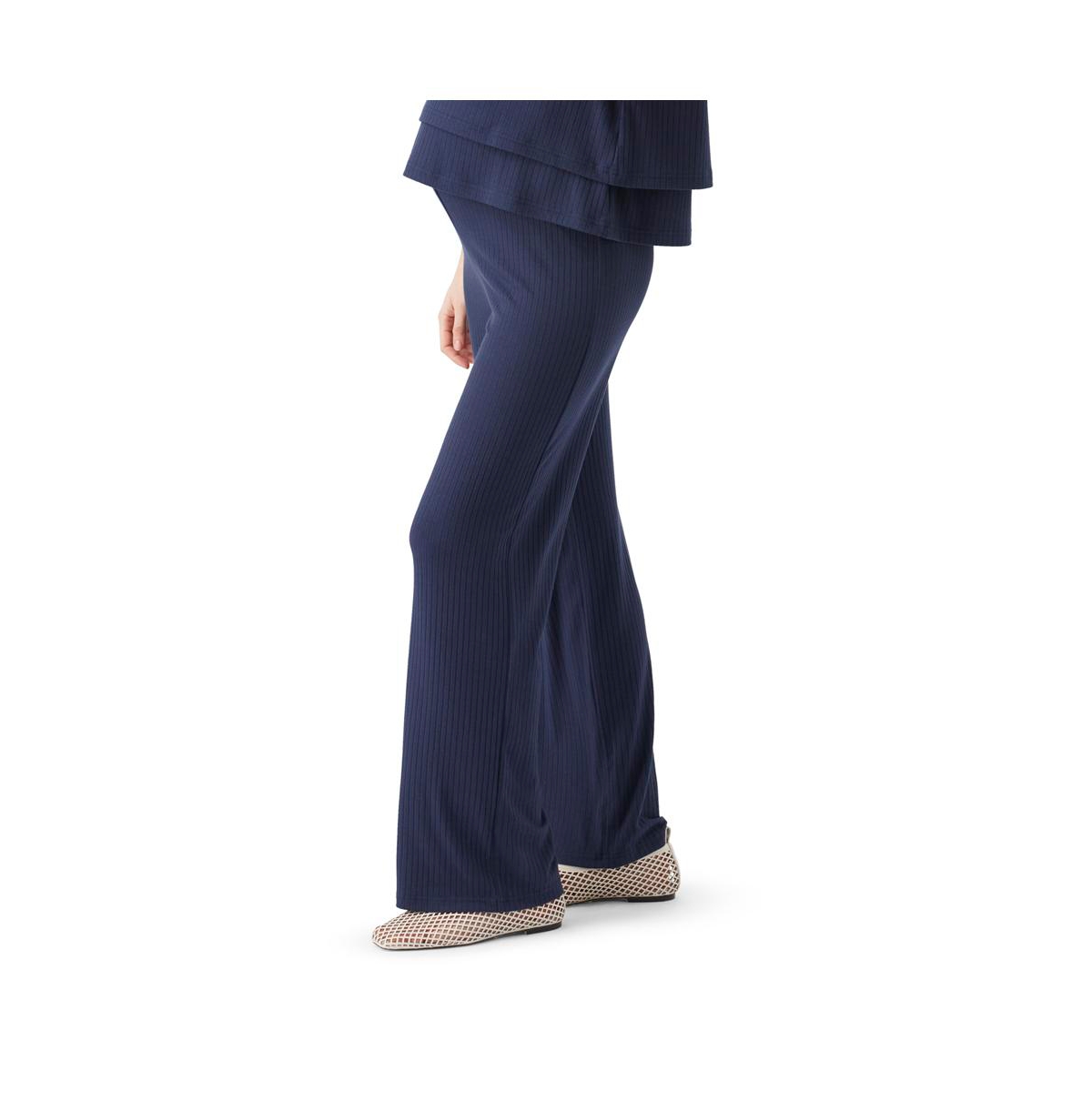 Ripe Maternity Cindy Rib Pant Navy