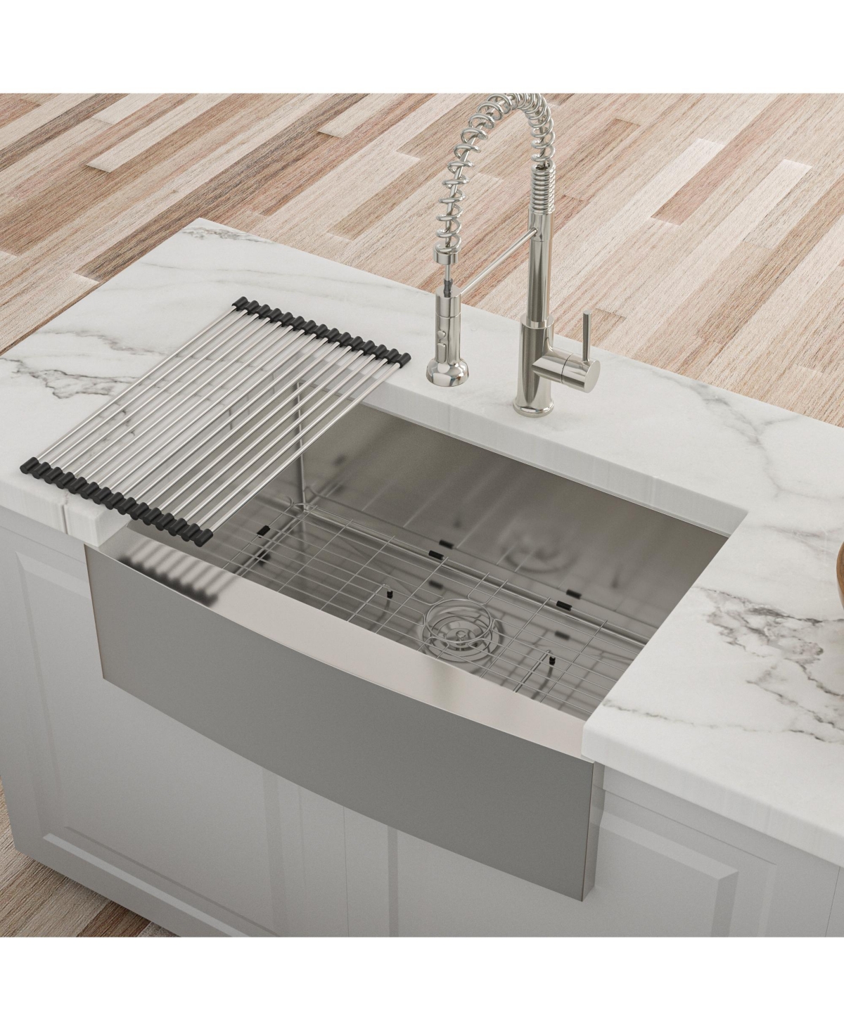 flynama 27"x21"x10" Stainless Steel Farmhouse Apron Front Sink