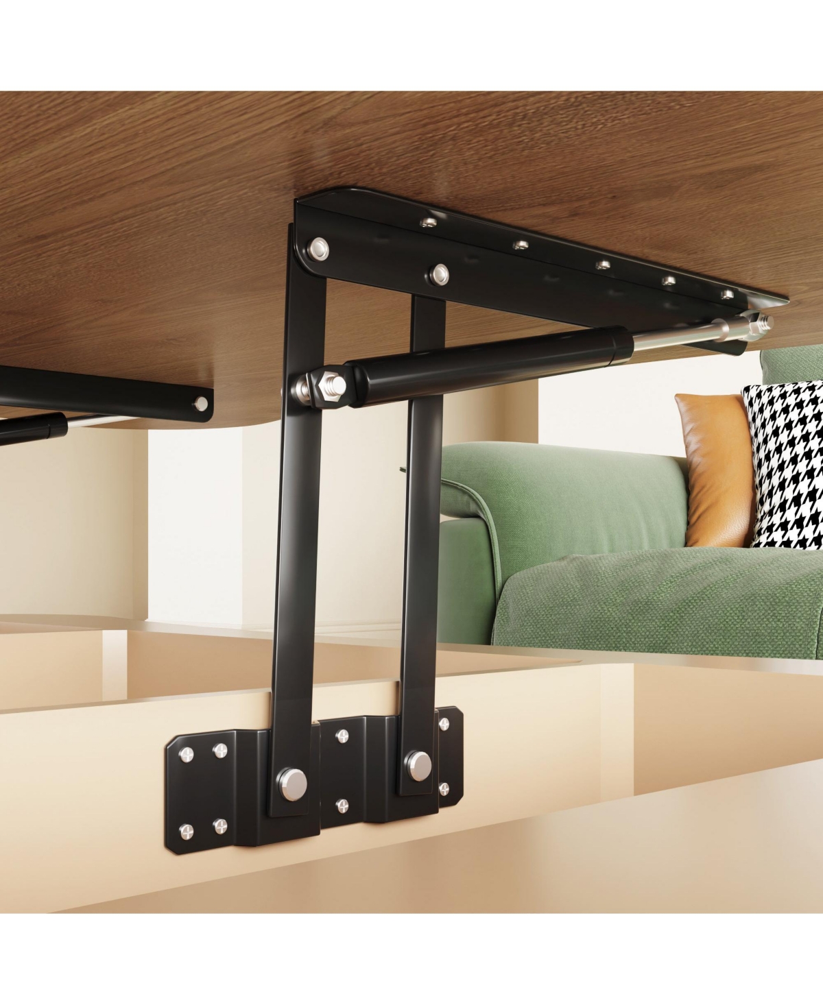 Boyel Living Lift Top Coffee Table for Room 42 Inches with Hidden Storage and Silent Hydraulic
