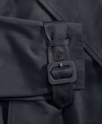 Women's Bubble-Hem Cropped Trench Jacket