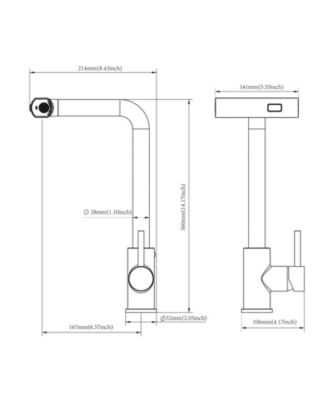 33x22x10inch Drop in Kitchen Sink with Pull Out Faucet 16 Gauge Stainless Steel Single Bowl
