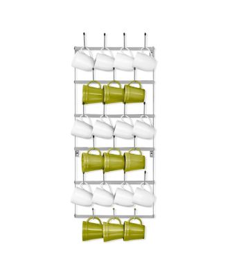 Small 6-Tier Metal Mug Rack Organizer - for Home, Kitchen & Bar, Coffee Station (Holds 21)