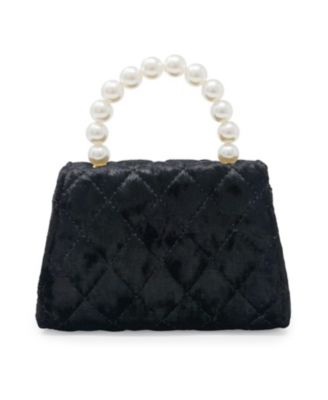 Girls Velvet Bloom handbag