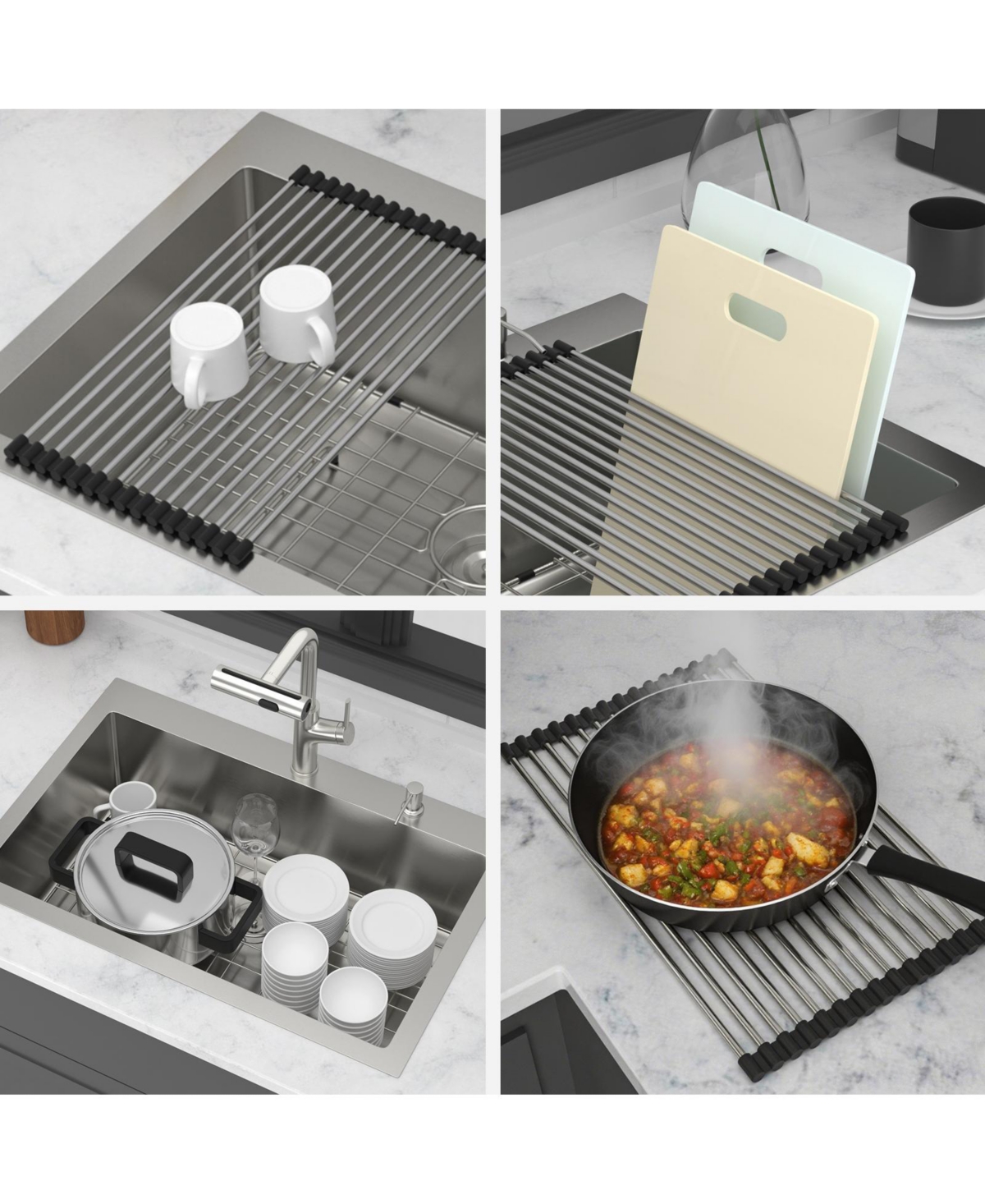 flynama 30x22x10 Inch Drop In Kitchen Sink Single Bowl 16 Gauge T304 Stainless Steel Topmount With Pull Out Faucet And Soap Dispenser