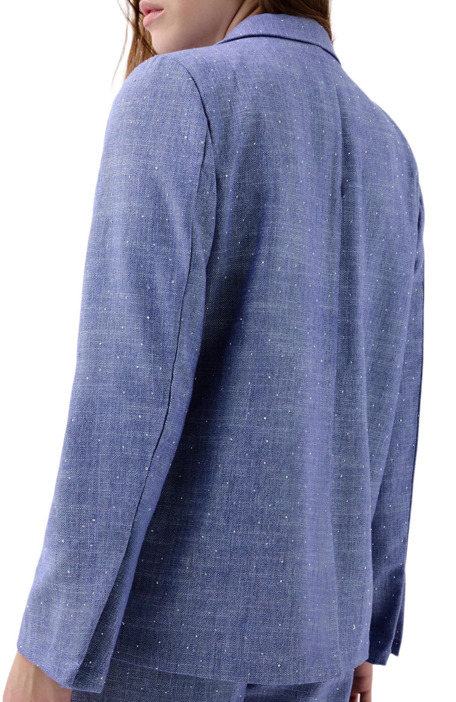 Women's Linen Studs Blazer