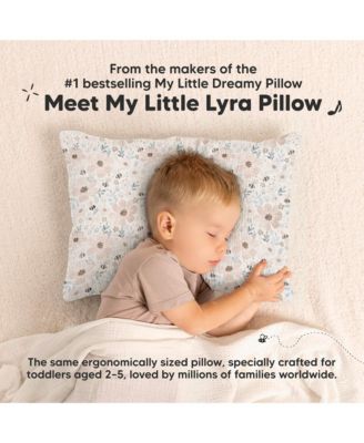 Toddler 1-Pack Lyra Muslin Pillow with Pillowcase 13x18, Organic Cotton Muslin Pillow for Boys, Girls, Sleeping, Travel