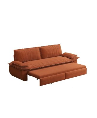 Corduroy Queen Sleeper Sofa Bed with Pull-Out for Small Spaces