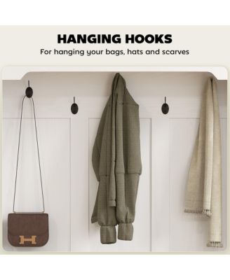 Hall Tree with Shoe Storage, Coat Rack with Shoe Bench,