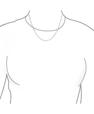 Classic Thin Lightweight 1.5MM Solid Figaro Link Chain Necklace .925 Sterling Silver 24 Inch