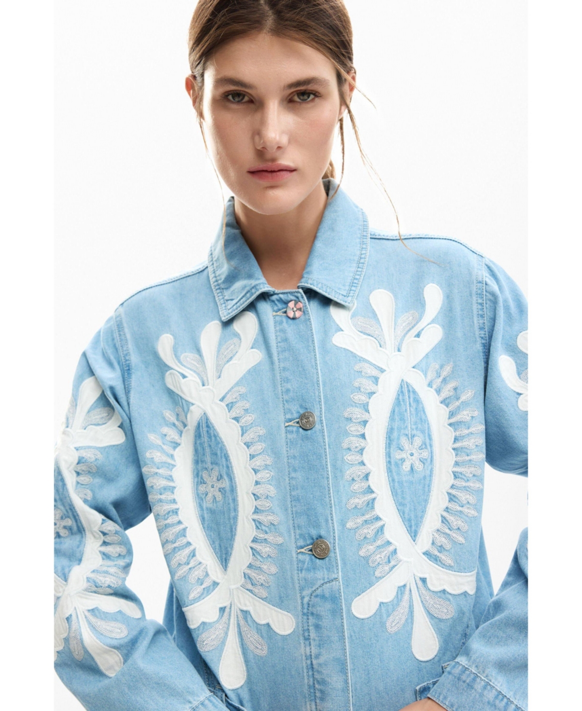 Desigual Women's Reversible jacket with embroidery