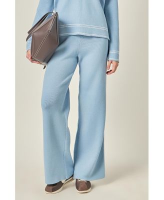 Women's Stitch-Detail Knit Long Pants