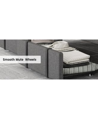 Easy Assembly Full Size Bed Frame Space Saving, for Living Room, Guest Room