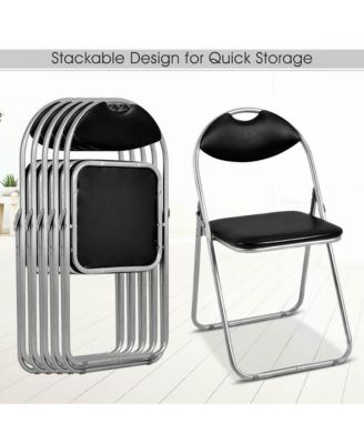 U Shape Folding Chairs Furniture Home Outdoor Picnic Portable