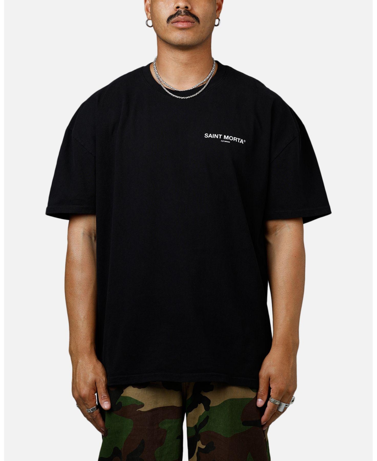 Saint Morta Men's Departed Boxy T-Shirt Black