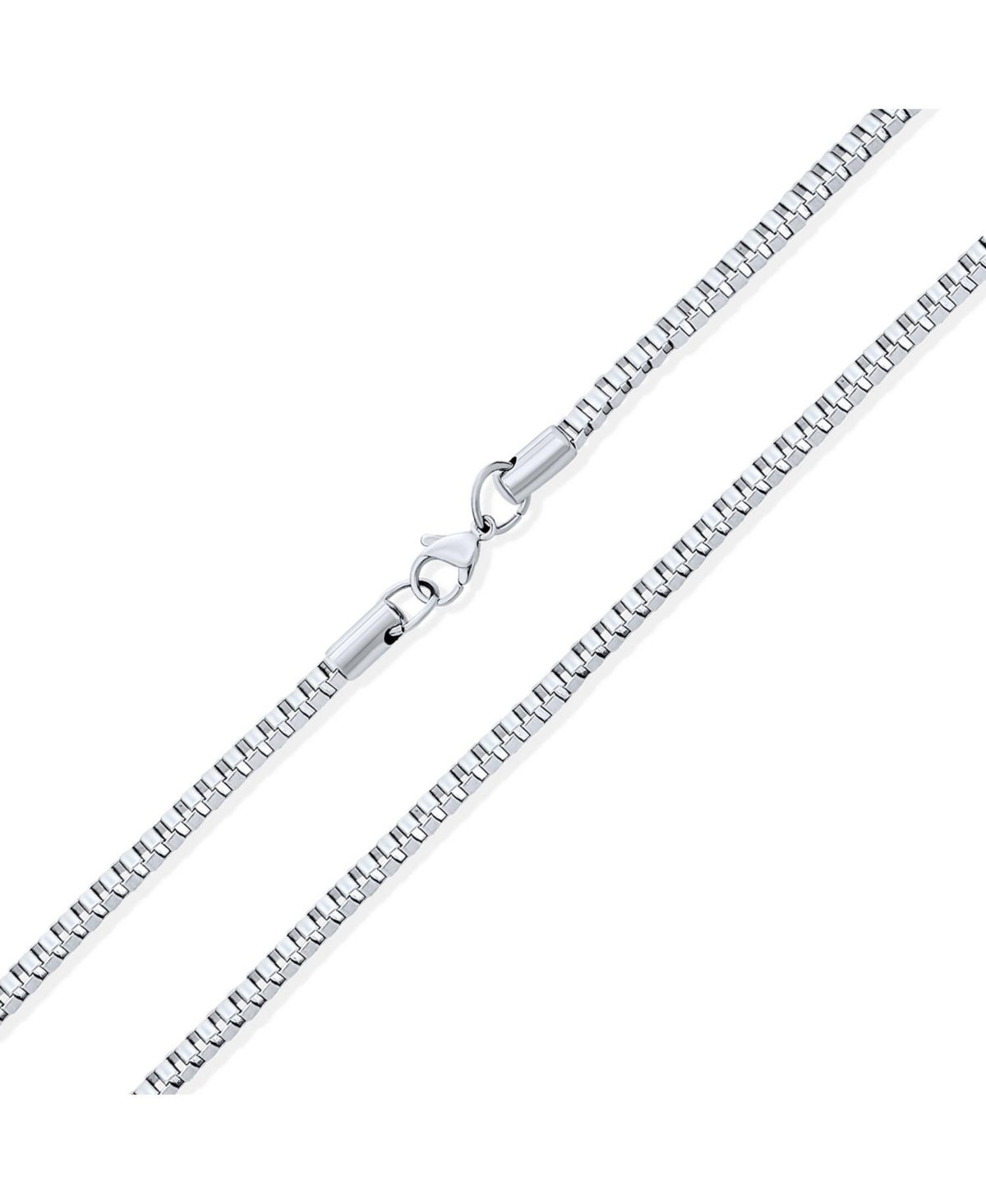 Bling Jewelry Solid Heavy 5MM Venetian Box Link Chain Necklace .925 Sterling Silver Made In Italy 16 Inch