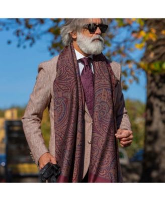 Men's Leone - Wool Silk Scarf for Men