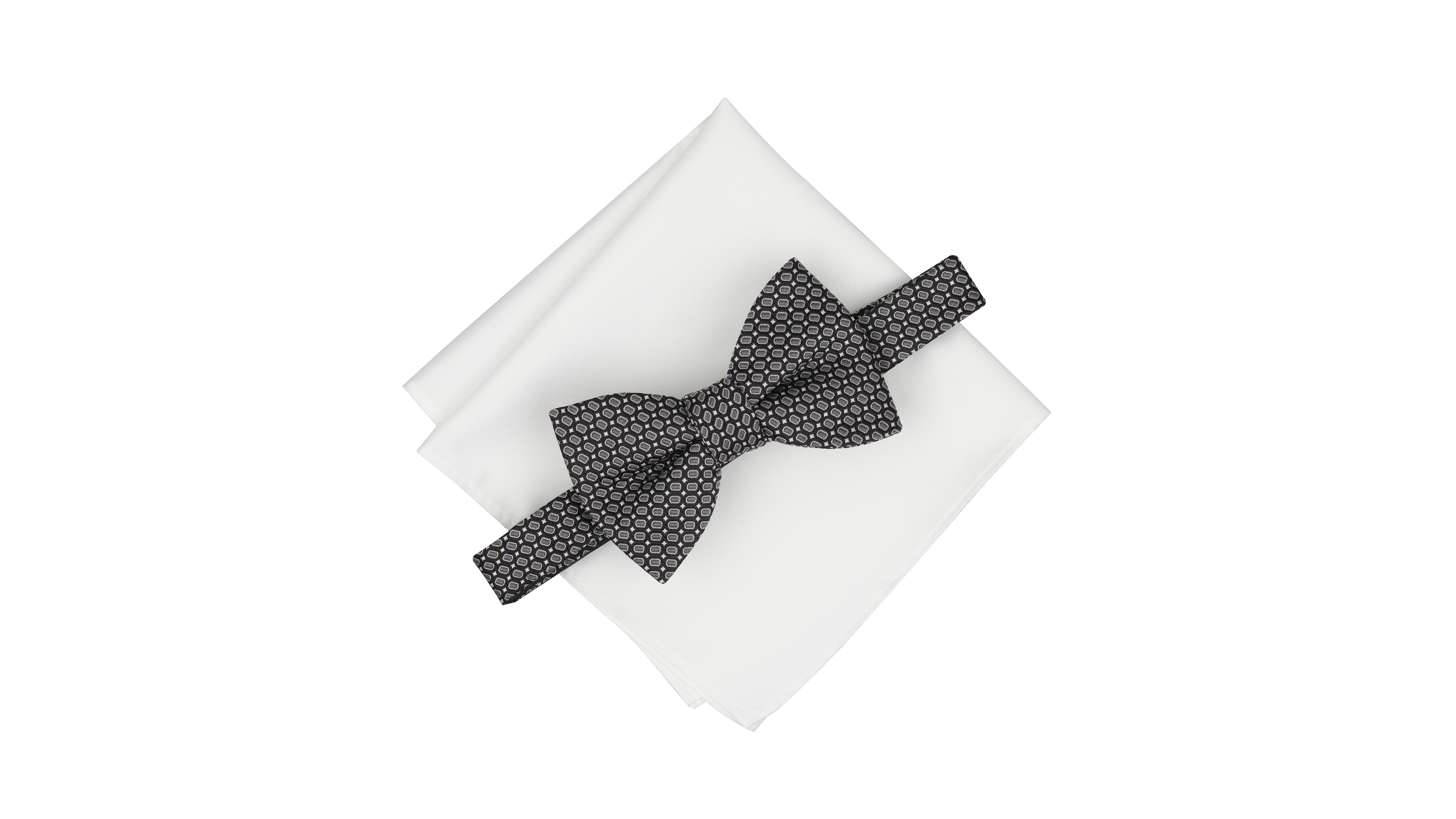Alfani Men's Renato Geometric Bow Tie & Pocket Square, 2-Piece Set, Macy's Exclusive