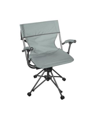 Portable 360 Degree Swivel Armed Bag Chair, Grey