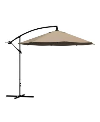 Patio Umbrella, Hanging with Base by Pure Garden