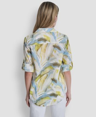 Women's Printed Long-Sleeve Shirt