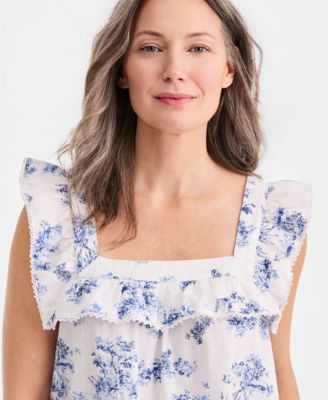 Women's Cotton Toile Clip Dot Chemise