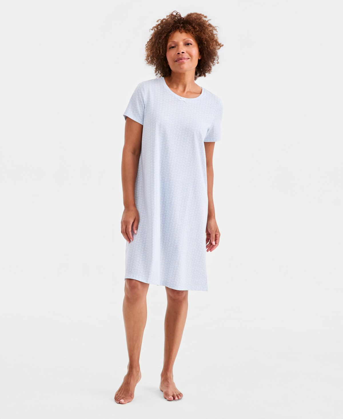 Женские Charter Club Women's Short-Sleeve Sleepshirt — фото 1