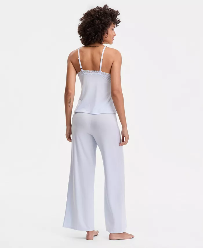 Women's Lace-Trim Knit Tank & Pajama Pants Set - thumbnail 9
