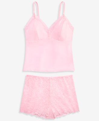 I.N.C International Concepts Women's Lace Back Tank & Shorts Set