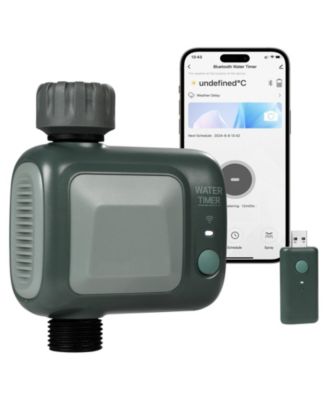 WiFi Sprinkler Timer, Single Outlet Smart Hose Faucet Timer with Brass Inlet, 2.4GHz WiFi/Bluetooth App Control, IPX6