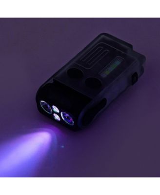 Rechargeable Mini Keychain LED Flashlight, 13 Lighting Modes, Clip, Magnetic Tail, 180° Rotating Head