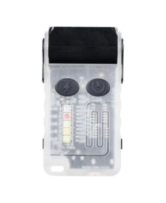 Rechargeable Mini Keychain LED Flashlight, 13 Lighting Modes, Clip, Magnetic Tail, 180° Rotating Head