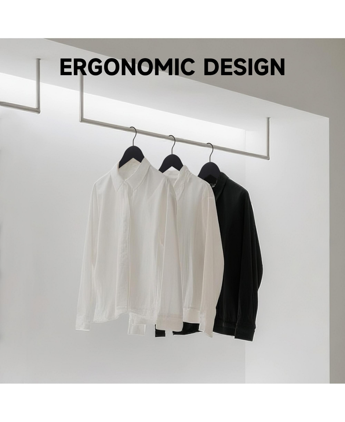 BP4U Premium Wooden Clothes Hangers, Solid Wood Coat Shirt top Hangers for Jackets, Shirts, Dresses, Blouse, Overcoat