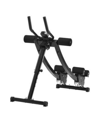 Dual-Track AB Workout Machine, Foldable Adjustable Ab & Core Trainer, 440 lb Weight Capacity, Home Gym Ab Cruncher