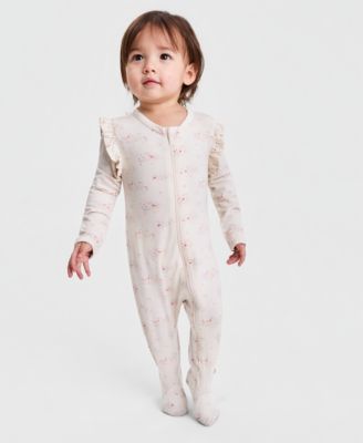 Baby Girls' In the Garden Jersey Coveralls