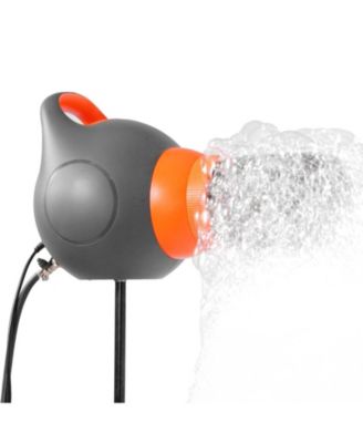 115W Party Foam Machine, Portable Foam Cannon with Tripod Stand, Powerful Foam Maker for Backyard, Pool & Outdoor Events, Grey/Orange